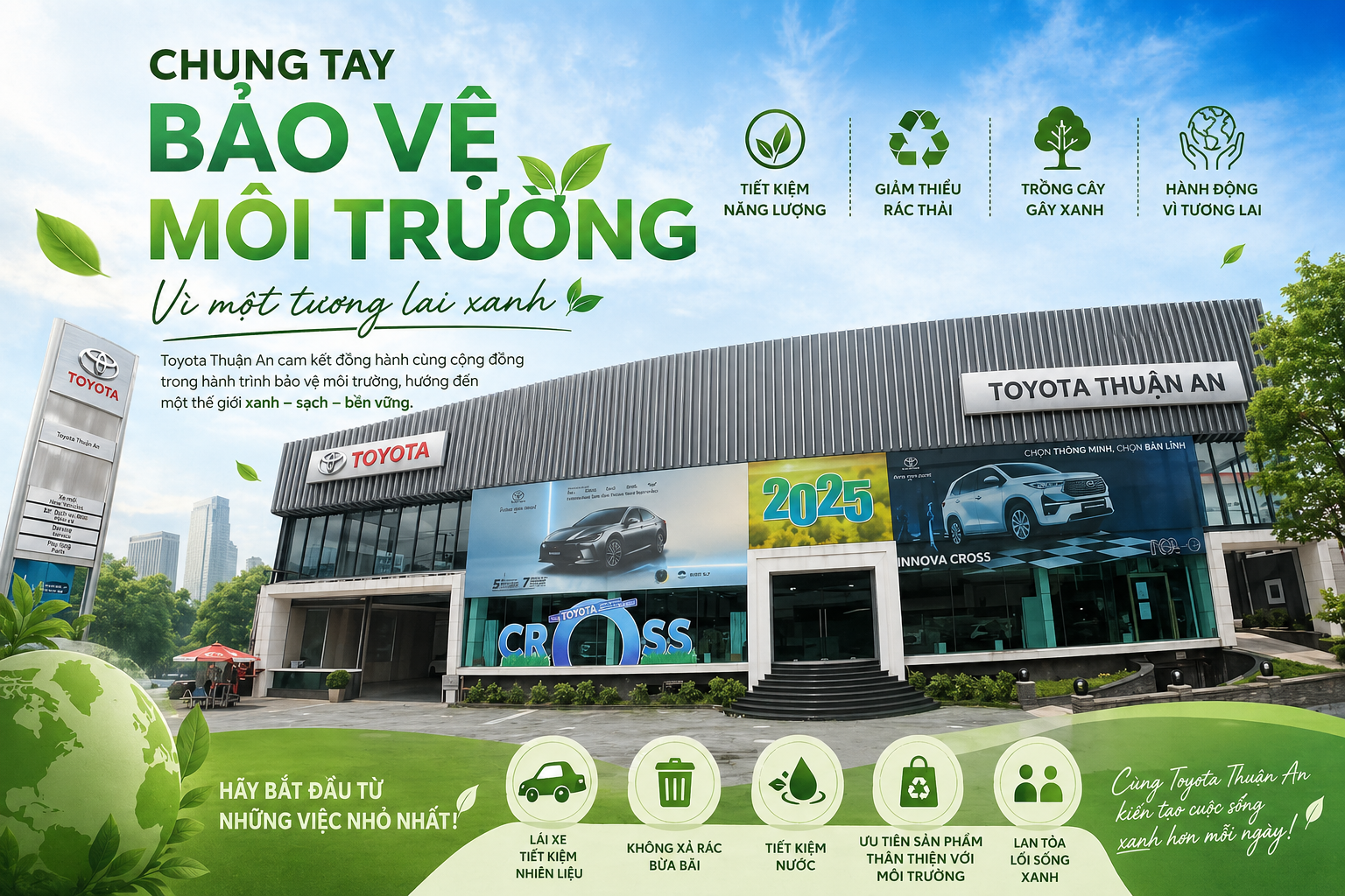 Bảo vệ môi trường là một phần không thể tách rời trong mọi hoạt động kinh doanh.